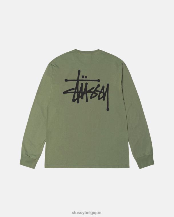 tees t-shirt basic pigment teint unisexe artichaut STUSSY V46H64
