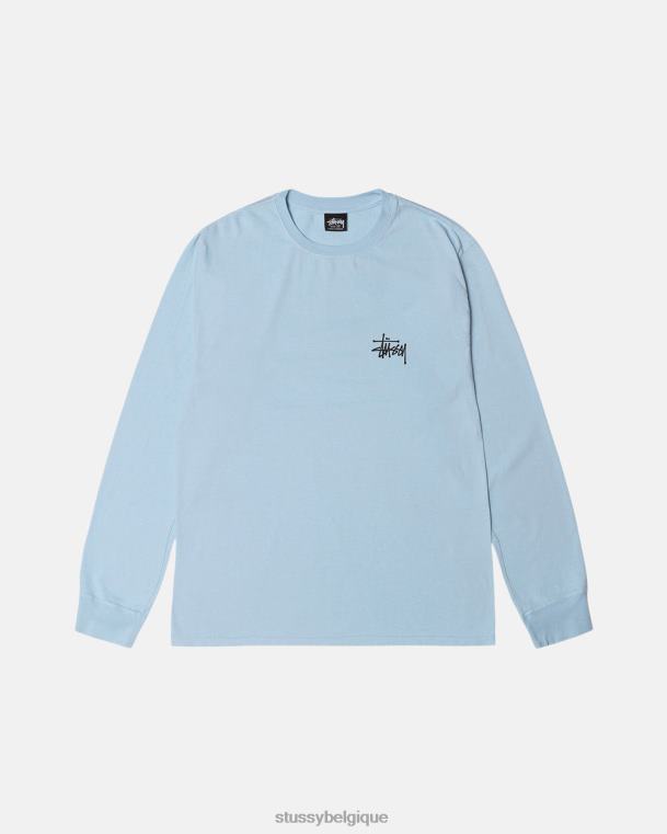 tees t-shirt basic pigment teint unisexe bleu ciel STUSSY V46H66