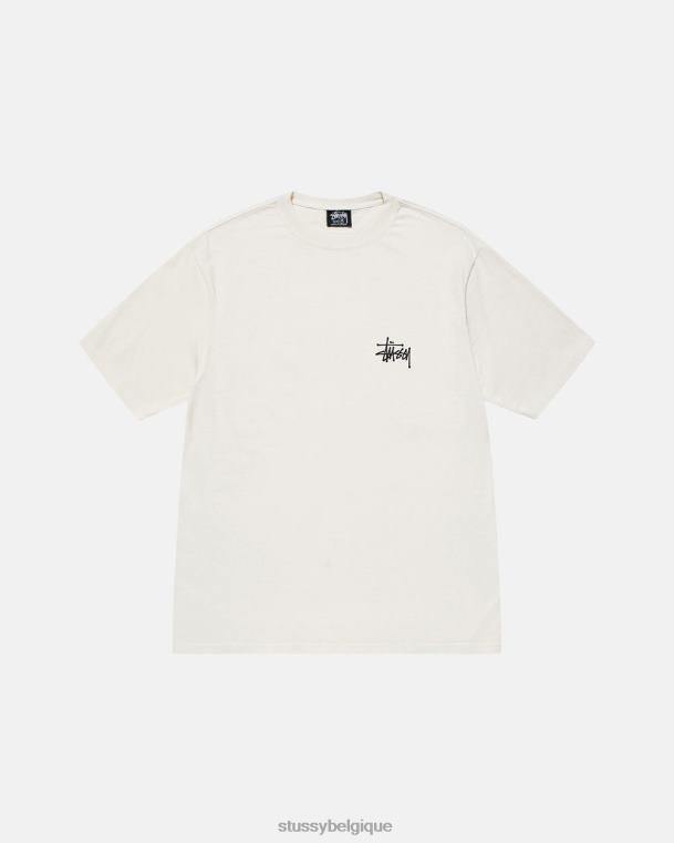 tees t-shirt basique teint par pigments unisexe naturel STUSSY V46H31