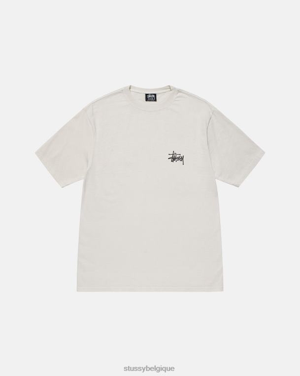 tees t-shirt basique teint par pigments unisexe naturel STUSSY V46H498
