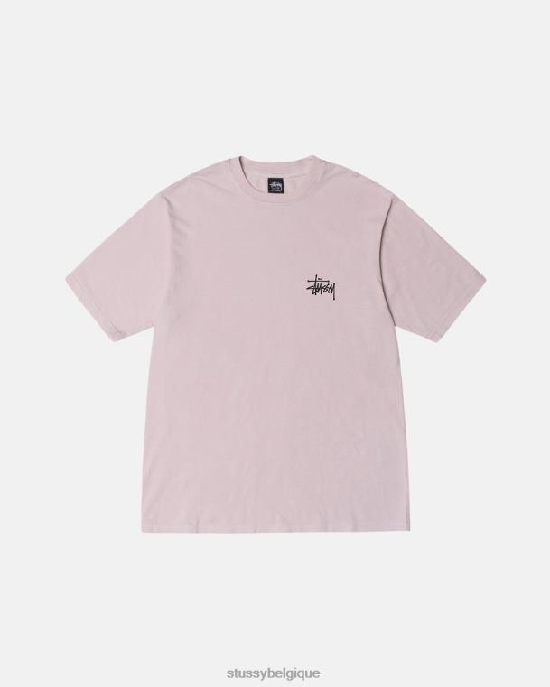 tees t-shirt basique teint par pigments unisexe rougir STUSSY V46H33