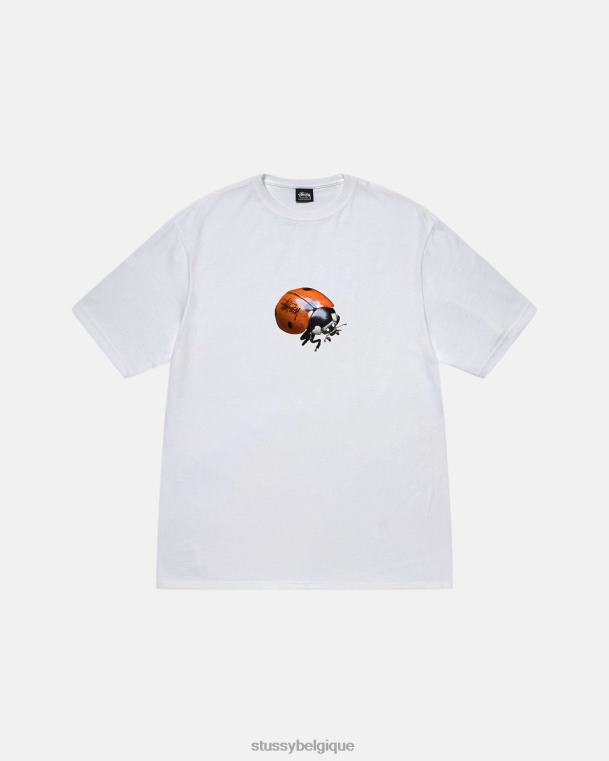 tees t-shirt coccinelle unisexe blanc STUSSY V46H17