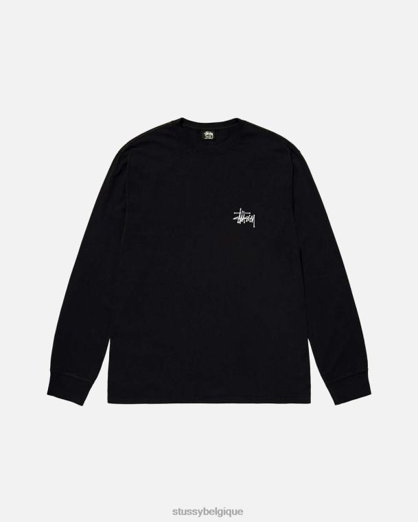 tees t-shirt de base ls unisexe noir STUSSY V46H55