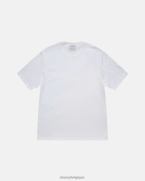 tees t-shirt de voiture de course unisexe blanc STUSSY V46H21