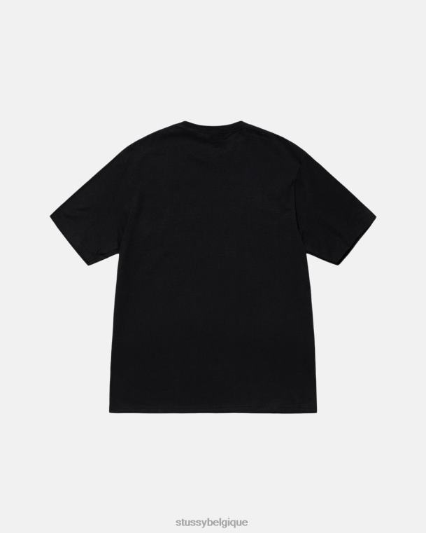 tees t-shirt de voiture de course unisexe noir STUSSY V46H20