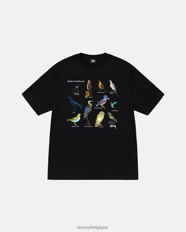 tees t-shirt oiseaux de californie unisexe noir STUSSY V46H13