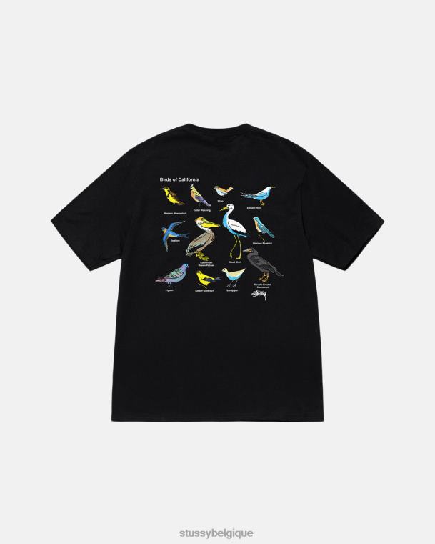 tees t-shirt oiseaux de californie unisexe noir STUSSY V46H13