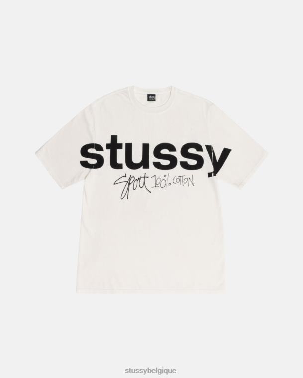 tees t-shirt sport 100% pigment teint unisexe naturel STUSSY V46H35