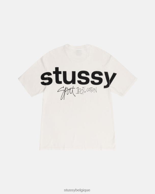 tees t-shirt sport 100% pigment teint unisexe naturel STUSSY V46H35