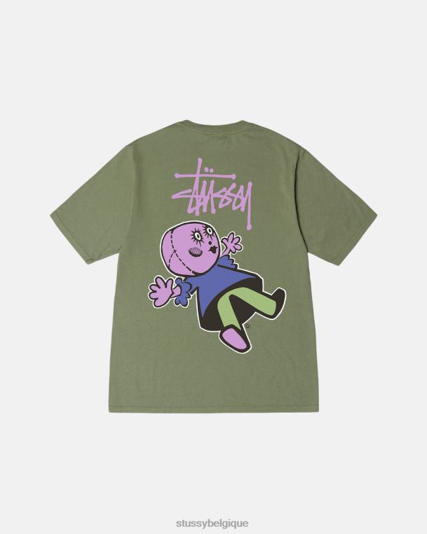 tees t-shirt teint en pigments dollie unisexe artichaut STUSSY V46H39
