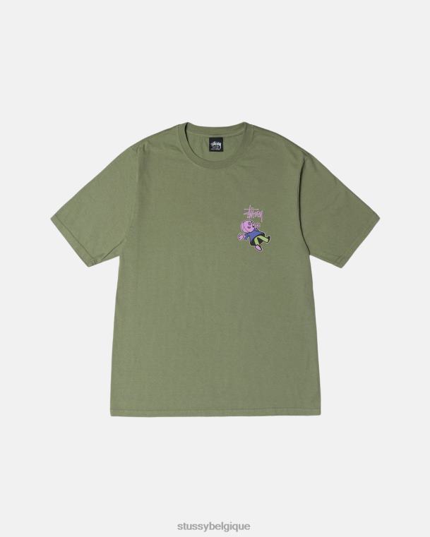 tees t-shirt teint en pigments dollie unisexe artichaut STUSSY V46H39