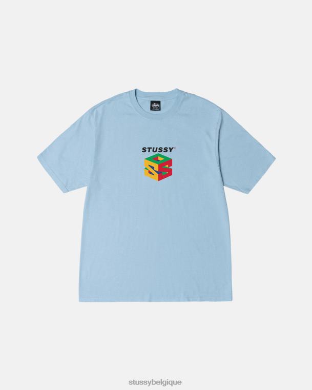 tees t-shirt teint pigmenté s64 unisexe bleu ciel STUSSY V46H44