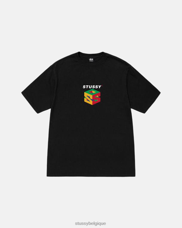 tees t-shirt teint pigmenté s64 unisexe noir STUSSY V46H41