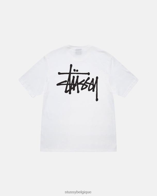 tees tee de base unisexe blanc STUSSY V46H2