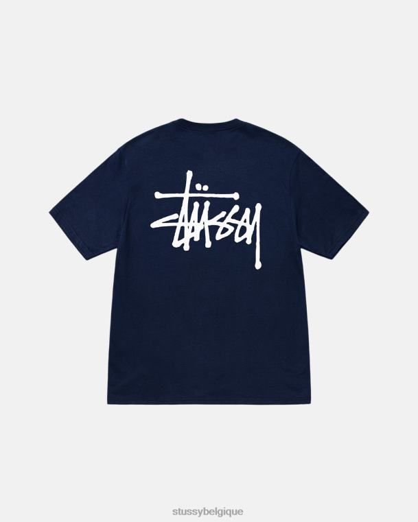 tees tee de base unisexe marine STUSSY V46H3