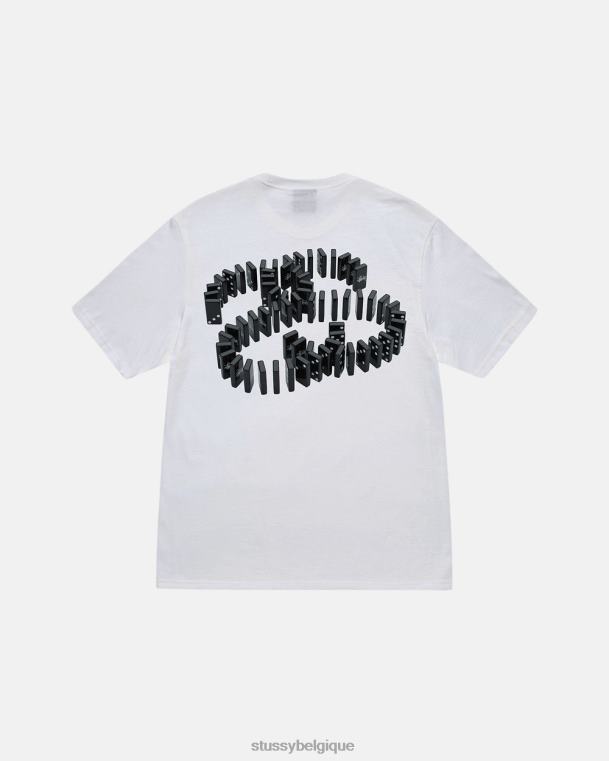 tees tee dominos unisexe blanc STUSSY V46H7