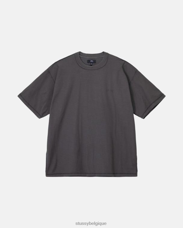 tees tee paresseux unisexe noir délavé STUSSY V46H77