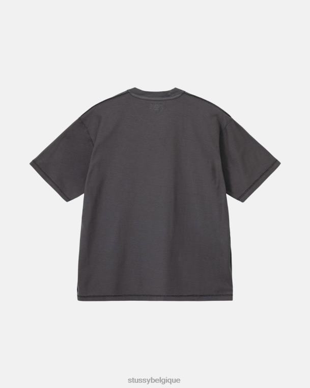 tees tee paresseux unisexe noir délavé STUSSY V46H77