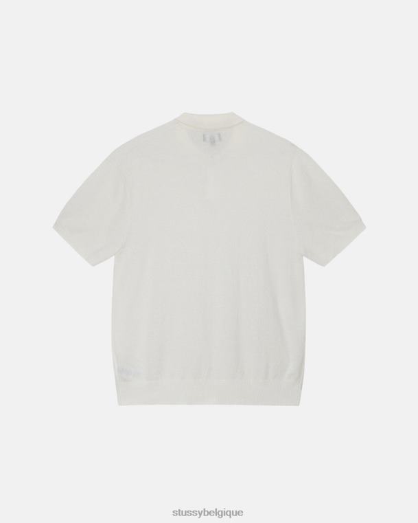 tricots pull polo ss texturé unisexe os STUSSY V46H249