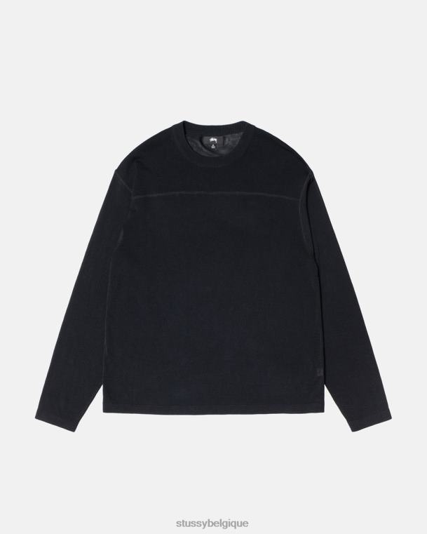 tricots équipe de football légère unisexe noir STUSSY V46H251