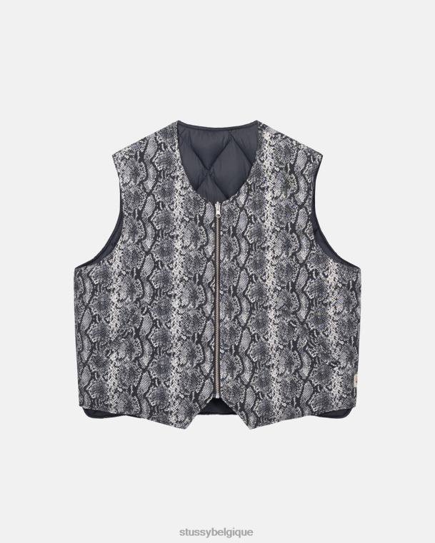 vêtements d'extérieur gilet réversible en python unisexe os STUSSY V46H353