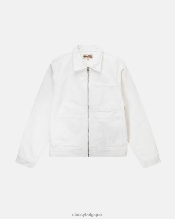 vêtements d'extérieur veste de travail zippée surteinte unisexe os STUSSY V46H348