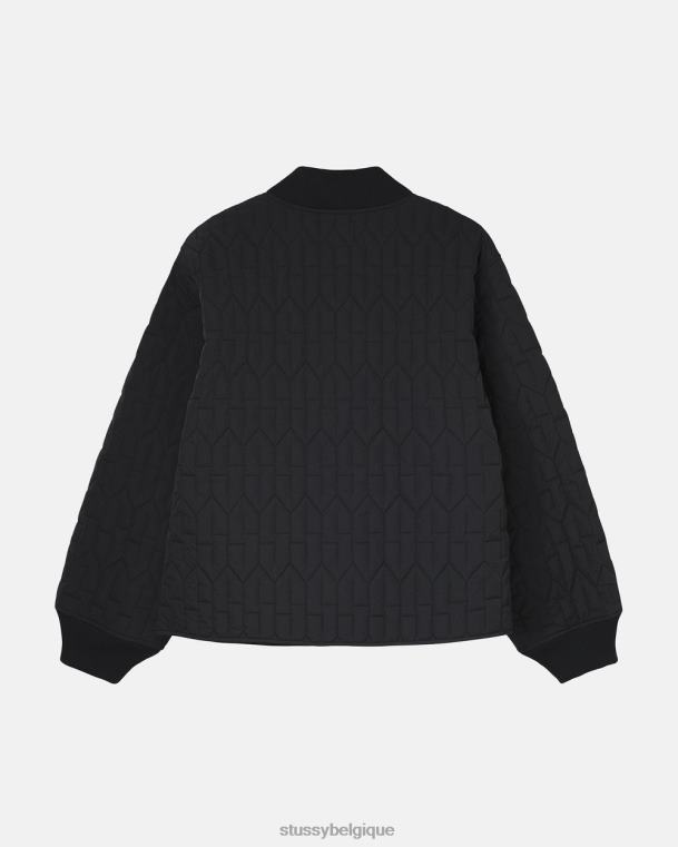 vêtements d'extérieur veste matelassée s unisexe noir STUSSY V46H358